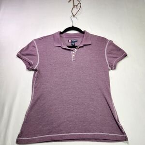 ⭐️Vintage Duck Head Jeans Co. Purple Waffle Knit Polo Shirt – Size Large 